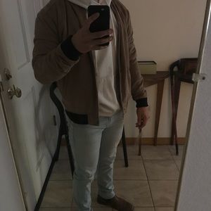 Suede Forever 21 Bomber Jacket